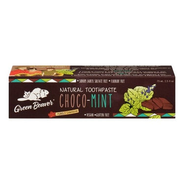 Natural Toothpaste Fluoride-Free Choco-Mint 75 Ml by Green Beaver