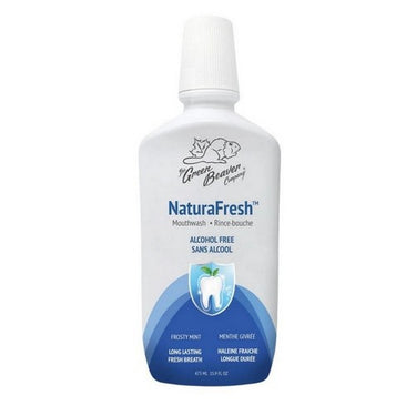 NaturaFresh Mouthwash Alcohol And Fluoride Free Frosty Mint 473 Ml by Green Beaver