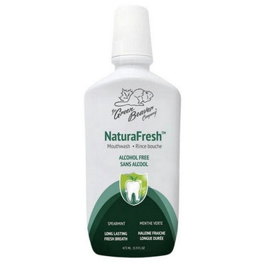 NaturaFresh Mouthwash Alcohol And Fluoride Free Spearmint 473 Ml by Green Beaver
