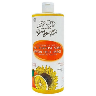 Castile Soap Liquid Orange 990 Ml by Green Beaver