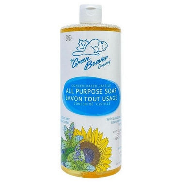Castile Soap Liquid Frosty Mint 990 Ml by Green Beaver