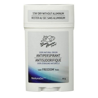 Natural Antiperspirant Stick Aluminum Free Men Cool Freedom 60 Grams by Green Beaver