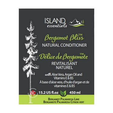 Natural Conditioner Bergamot Bliss Bergamot Palmarosa Lime 450 Ml by Island Essentials