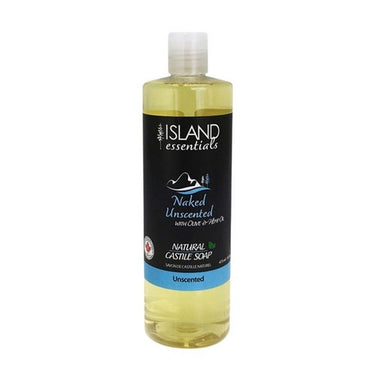 Castile Liquid Soap Naked Unscented 473 Ml by Island Essentials