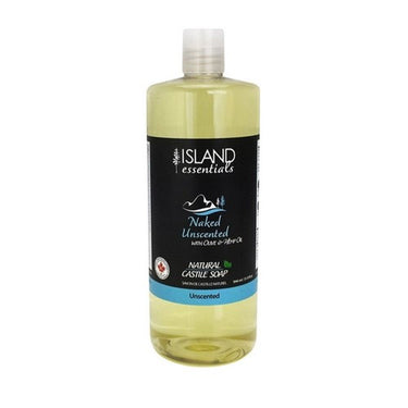 Castile Liquid Soap Naked Unscented 944 Ml by Island Essentials