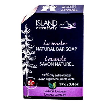 Natural Bar Soap Lavender 97 Grams by Island Essentials