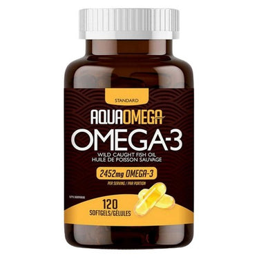 Omega-3 Wild Caught Fish Oil Standard 3:1 Daily Maintenance 120 Count by AquaOmega