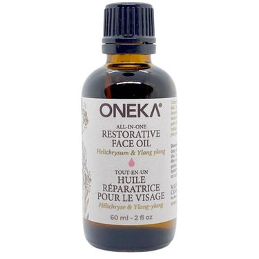 All-In-One Restorative Face Oil Helichrysum And Ylang Ylang 60 Ml by Oneka