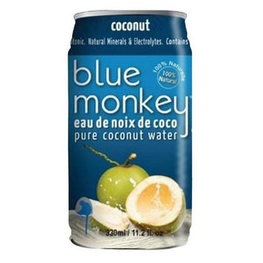 Blue Monkey, Pure Coconut Water, 330 Ml (Case Of 24)