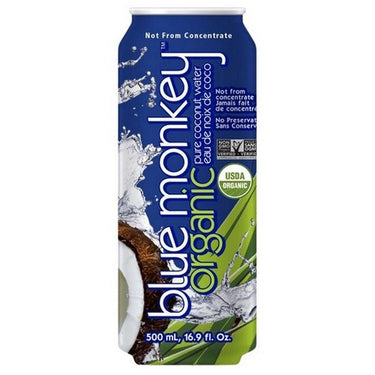Blue Monkey, Organic Pure Coconut Water, 500 Ml (Case Of 12)