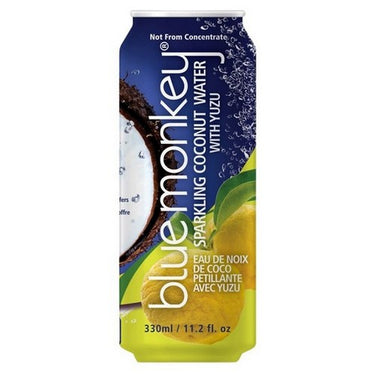 Blue Monkey, Sparkling Coconut Water Yuzu, 330 Ml (Case Of 12)