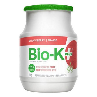 Bio-K, Active Probiotic Shot Fermented Pea Strawberry, 98 Grams (Case Of 6)