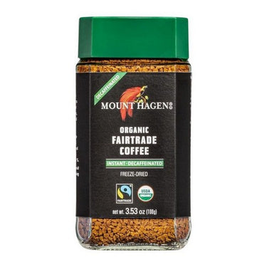 Mount Hagen, Organic Decaffeinated Instant Coffee, 100 Grams (Case Of 6)