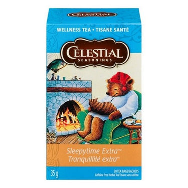 Celestial Seasonings, Wellness Tea Sleepytime Extra, 20 Bags (Case Of 6)