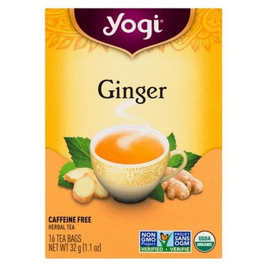 Yogi, Organic Ginger Herbal Tea, 16 Bags (Case Of 6)