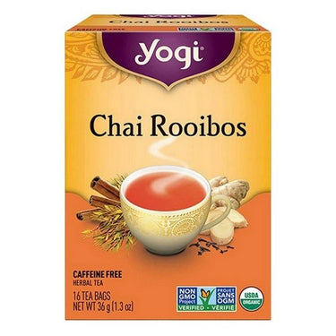 Yogi, Organic Chai Rooibos Tea, 16 Bags (Case Of 6)