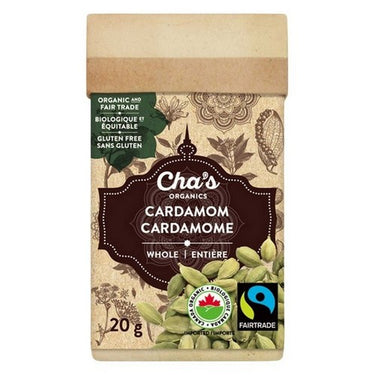 Chas Organics, Organic Whole Cardamom, 20 Grams (Case Of 6)