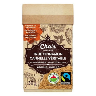 Chas Organics, Organic Ground Cinnamon, 30 Grams (Case Of 6)