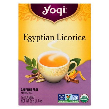 Yogi, Organic Egyptian Licorice Herbal Tea, 16 Bags (Case Of 6)