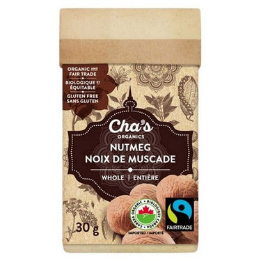 Chas Organics, Organic Nutmeg Whole, 30 Grams (Case Of 6)