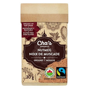 Chas Organics, Organic Nutmeg Ground, 30 Grams (Case Of 6)