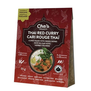 Chas Organics, Organic Thai Red Curry Paste, 55 Grams (Case Of 6)