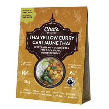 Chas Organics, Organic Thai Yellow Curry Paste, 55 Grams (Case Of 6)