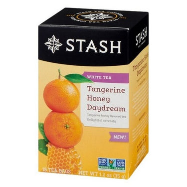 Stash Tea, Tangerine Honey Daydream White Tea, 18 Bags (Case Of 6)
