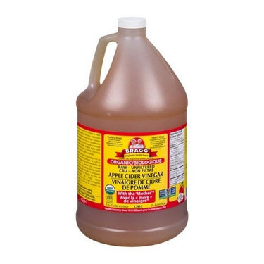 Bragg's Liquid Aminos, Organic Apple Cider Vinegar Raw, 3.78 Liters (Case Of 4)