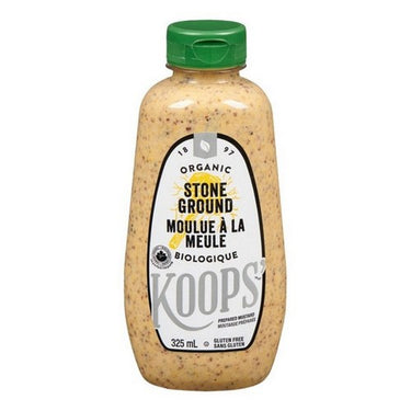 Koops, Organic Stone Ground Mustard, 325 Ml (Case Of 12)