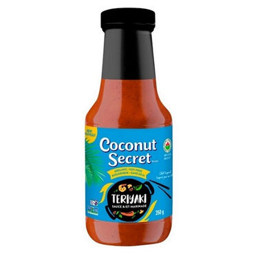 Coconut Secret, Organic Teriyaki Sauce And Marinade, 350 Grams (Case Of 6)