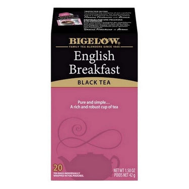Bigelow, English Breakfast Black Tea, 20 Bags (Case Of 6)