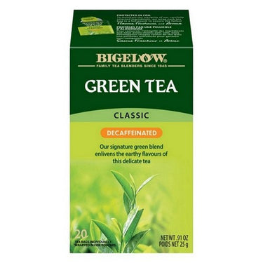 Classic Green Tea Decaffeinated 20 Bags by Bigelow