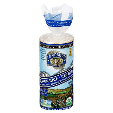Lundberg, Organic Salted Brown Rice Cakes, 241 Grams (Case Of 6)