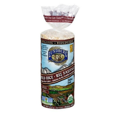 Lundberg, Organic Salted Wild Rice Cakes, 241 Grams (Case Of 6)