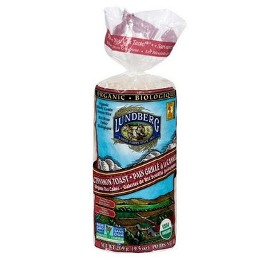 Lundberg, Organic Cinnamon Toast Rice Cakes, 269 Grams (Case Of 6)