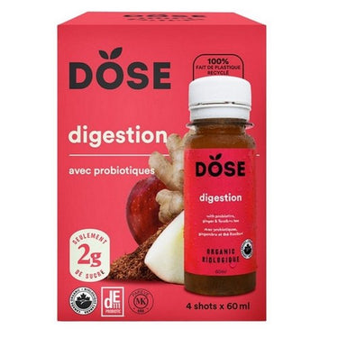 Apple Cider Vinegar And Probiotics Shot Juice Digestion 60 Ml X (Pack Of 4) by Dose