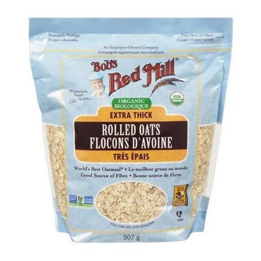 Bobs Red Mill, Organic Rolled Oats Extra Thick, 907 Grams (Case Of 4)