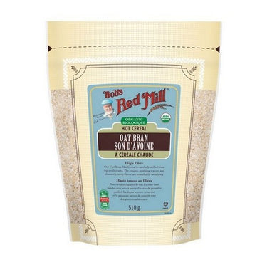 Bobs Red Mill, Organic Hot Cereal Oat Bran, 510 Grams (Case Of 4)