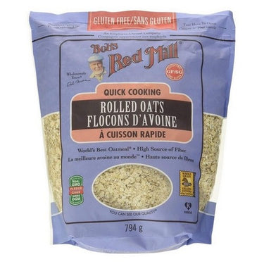 Bobs Red Mill, Whole Grain Rolled Oats Quick Cooking, 794 Grams (Case Of 4)