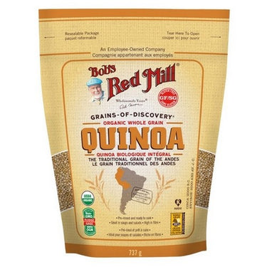 Bobs Red Mill, Organic Quinoa Whole Grain, 737 Grams (Case Of 4)