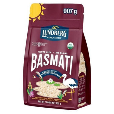 Lundberg, Organic Basmati Rice White, 907 Grams (Case Of 6)