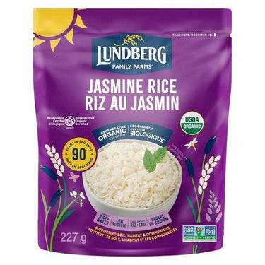 Lundberg, Organic White Jasmine Rice, 227 Grams (Case Of 6)
