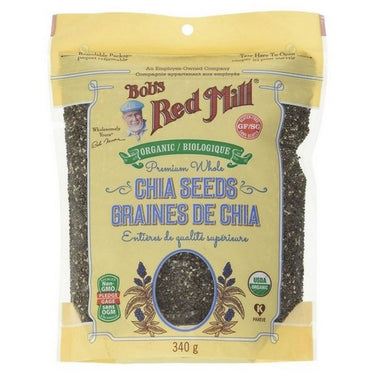 Bobs Red Mill, Organic Whole Chia Seeds, 340 Grams (Case Of 5)