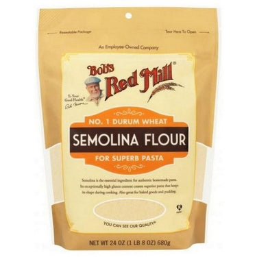 Bobs Red Mill, Semolina Pasta Flour, 680 Grams (Case Of 4)