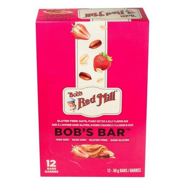 Bobs Red Mill, Peanut Butter And Jelly Oats Bob's Bar, 50 Grams (Case Of 12)