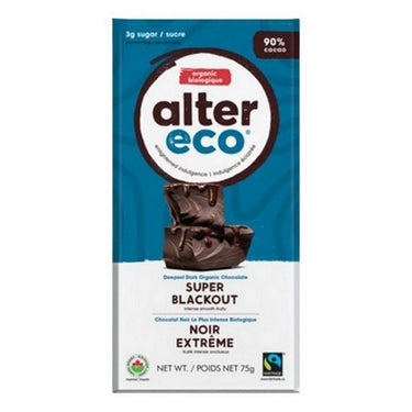 Alter Eco, Organic Super Blackout 90% Chocolate Cocoa, 75 Grams (Case Of 12)