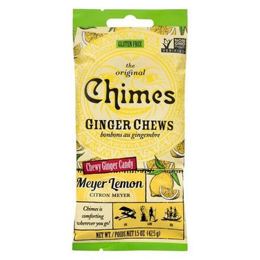 Chimes, Meyer Lemon Ginger Chews, 42.5 Grams (Case Of 12)