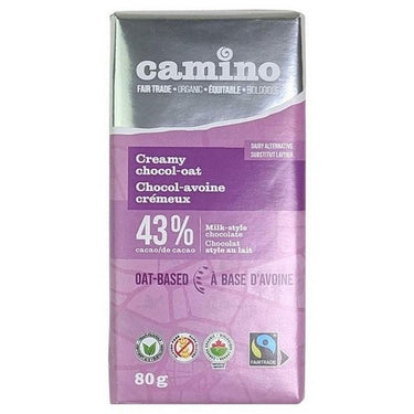 Camino, Organic Creamy Oat Milk Chocolate 43% Cocoa, 80 Grams (Case Of 14)