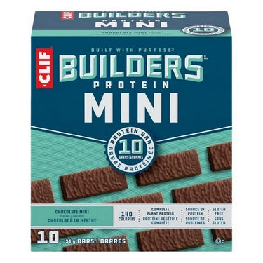 Builders Protein Mini Chocolate Mint 10 x 34 Grams by Clif Bar